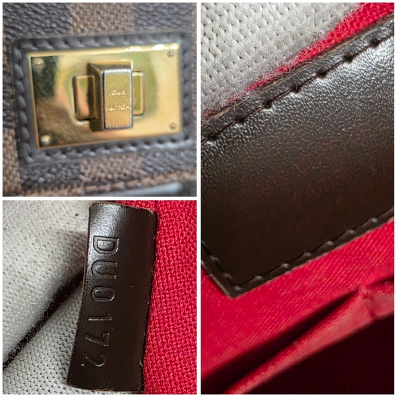 Auth Louis Vuitton Damier Ebene Besace Rosebery And Zipper Wallet Bundle - Picture 6 of 16